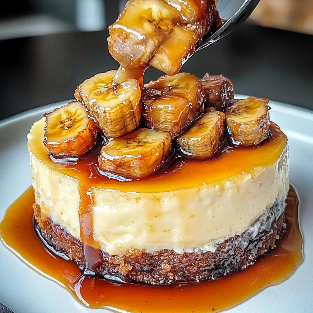 Caramelized Banana Cheesecake With Vanilla Extract