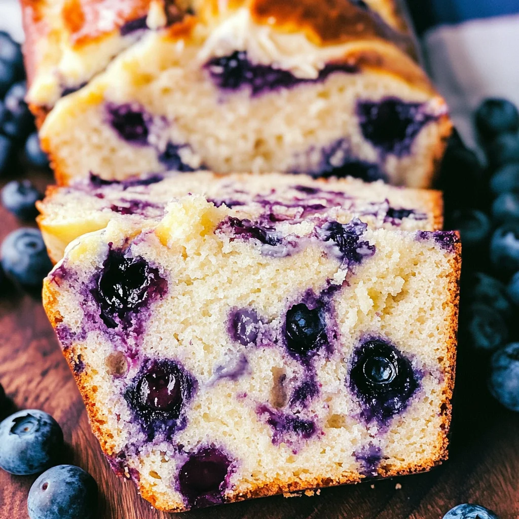 Cream Cheese Blueberry Bread