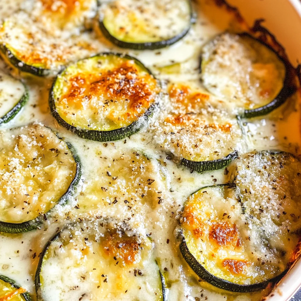 Creamy Parmesan Zucchini