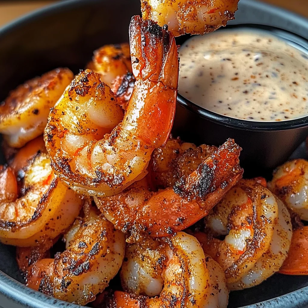 Crispy Cajun Shrimp With Creamy Sauce