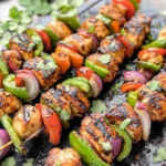 Fajita Chicken Kebabs