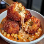 Fried Mac And Cheese Balls With Creamy Tomato Sauce