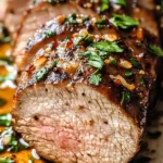 Garlic Balsamic Crusted beef Tenderloin