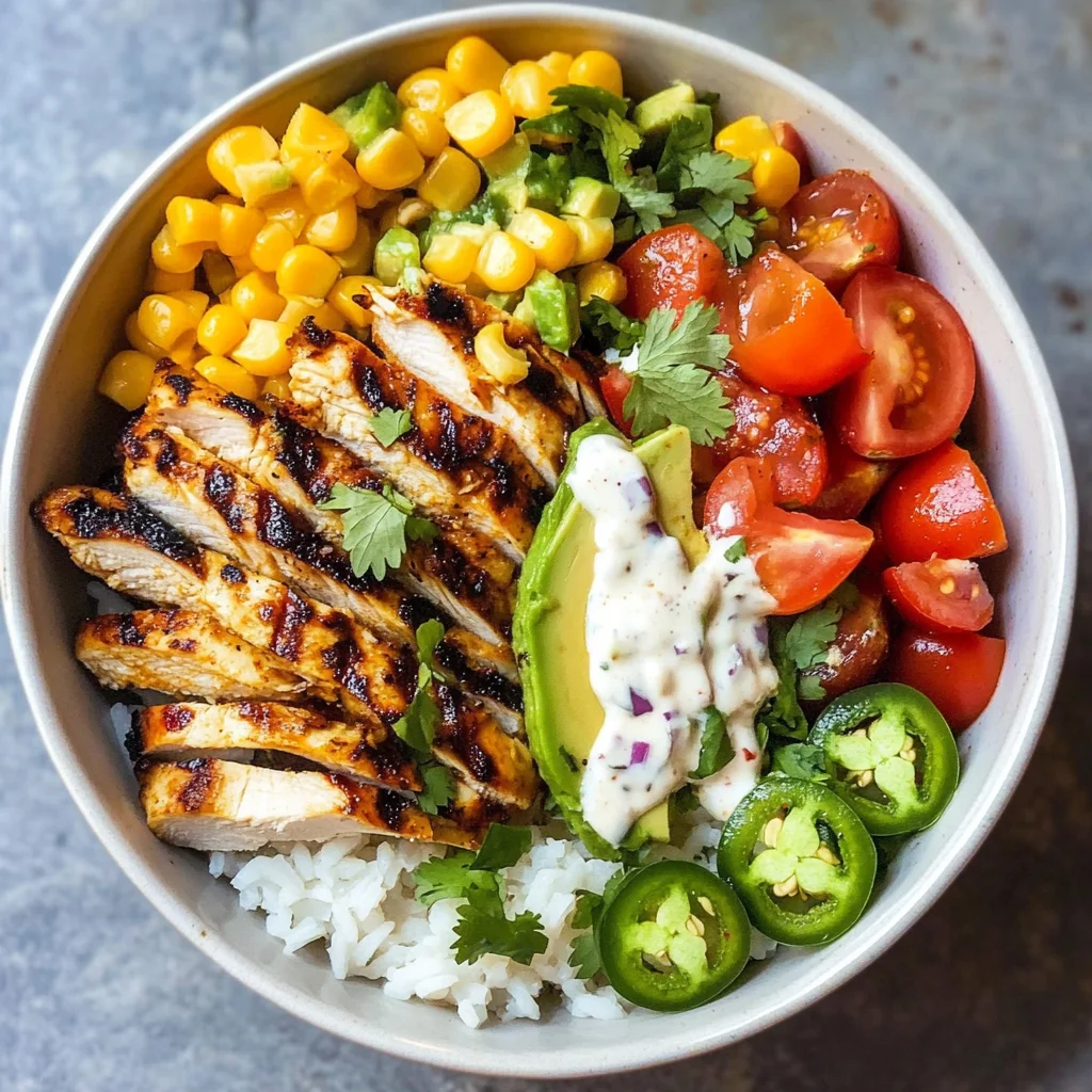 Grilled Chicken Burrito Bowls