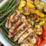 Grilled Garlic and Herb Chicken and Veggies