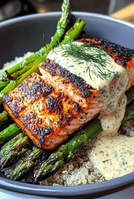 Grilled Salmon, Asparagus, And Quinoa Bowl