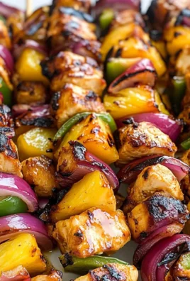 Hawaiian Chicken Kebabs