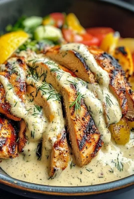 Lemon Pepper Chicken Bowl With Creamy Lemon Sauce