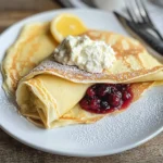 Lemon Ricotta Crepes