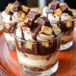 Mini Reese's Chocolate Peanut Butter Cheesecake Trifles
