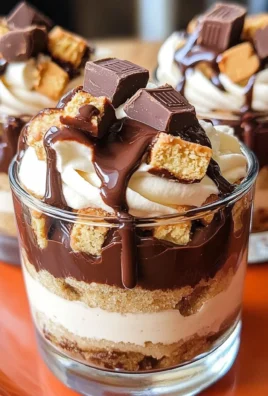 Mini Reese's Chocolate Peanut Butter Cheesecake Trifles