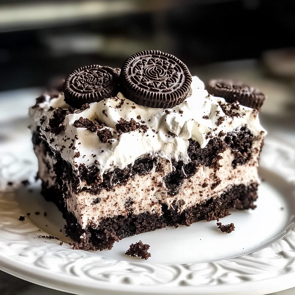 Oreo Poke Cake