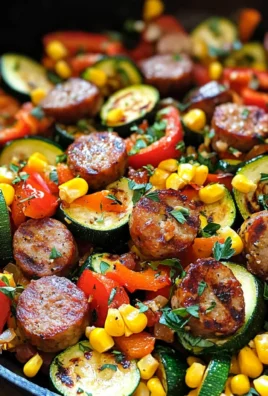 Sausage and Veggies Skillet - 30 Minute, One-Pan Meal