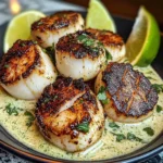 Seared Scallops With Cilantro Lime Sauce