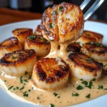 Seared Scallops With Spicy Cajun Cream Sauce
