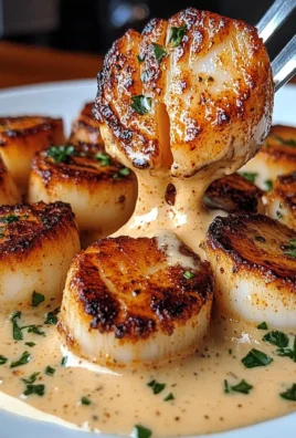 Seared Scallops With Spicy Cajun Cream Sauce