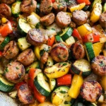 Skillet Sausage and Zucchini