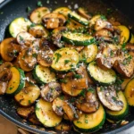 Skillet Zucchini and Mushrooms