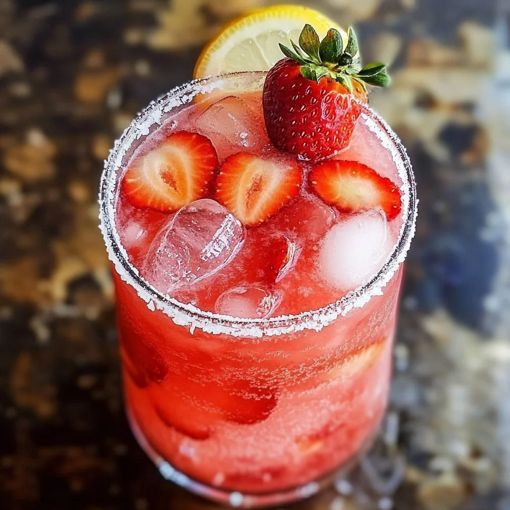 Strawberry Lemonade Margaritas