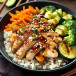 Teriyaki Grilled Chicken and Veggie Rice Bowls