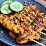 Thai Chicken Sate with Peanut Sauce