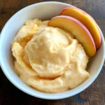 5-Minute Healthy Peach Frozen Yogurt