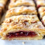 Apricot Raspberry Rugelach Bars