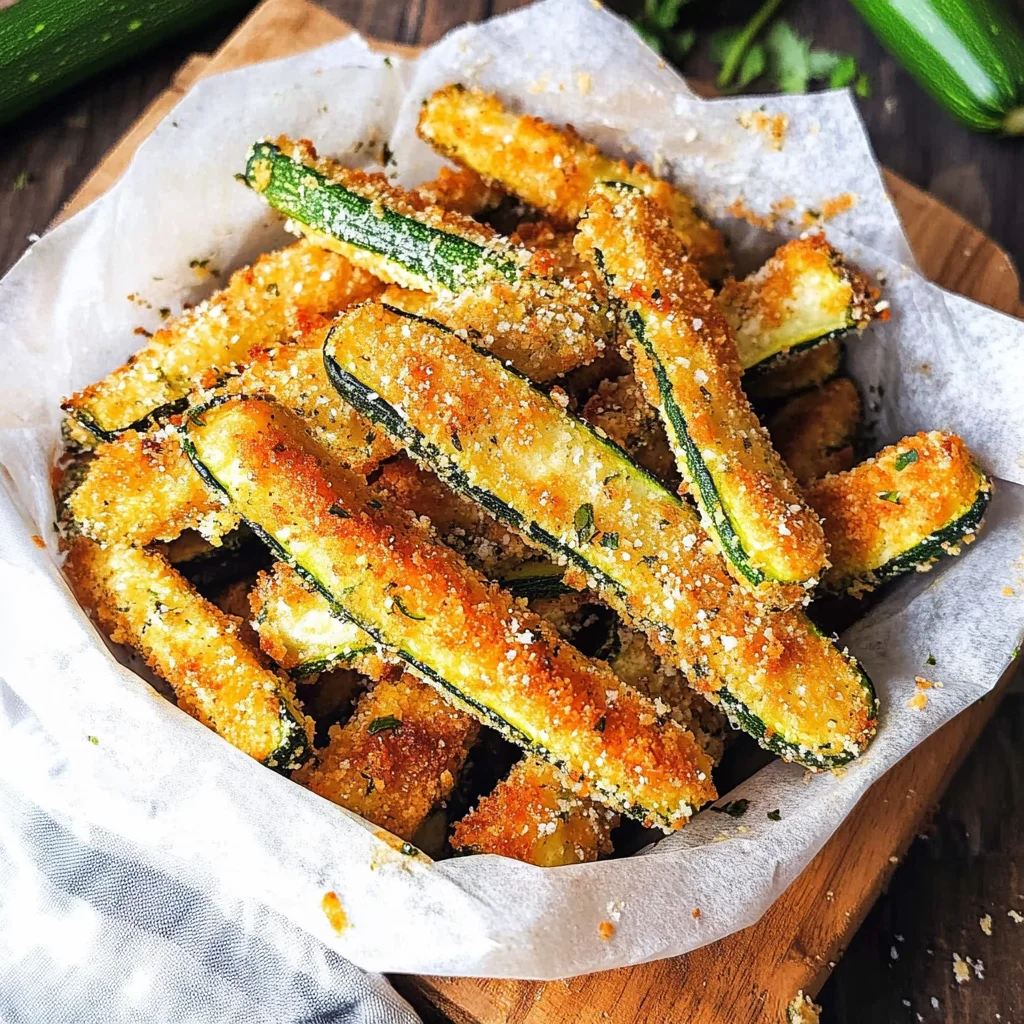 Baked Parmesan Zucchini Fries