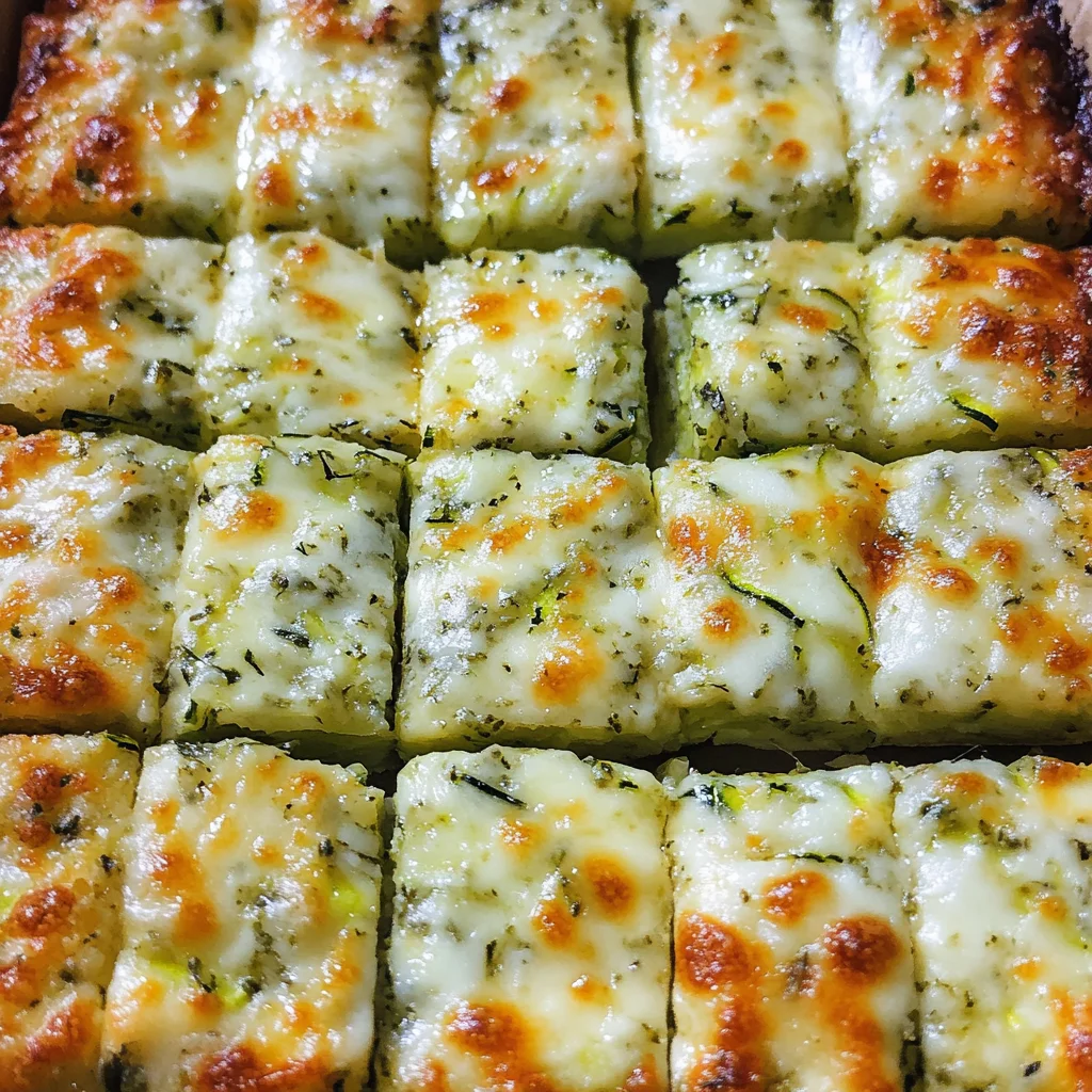 Cheesy Zucchini Breadsticks