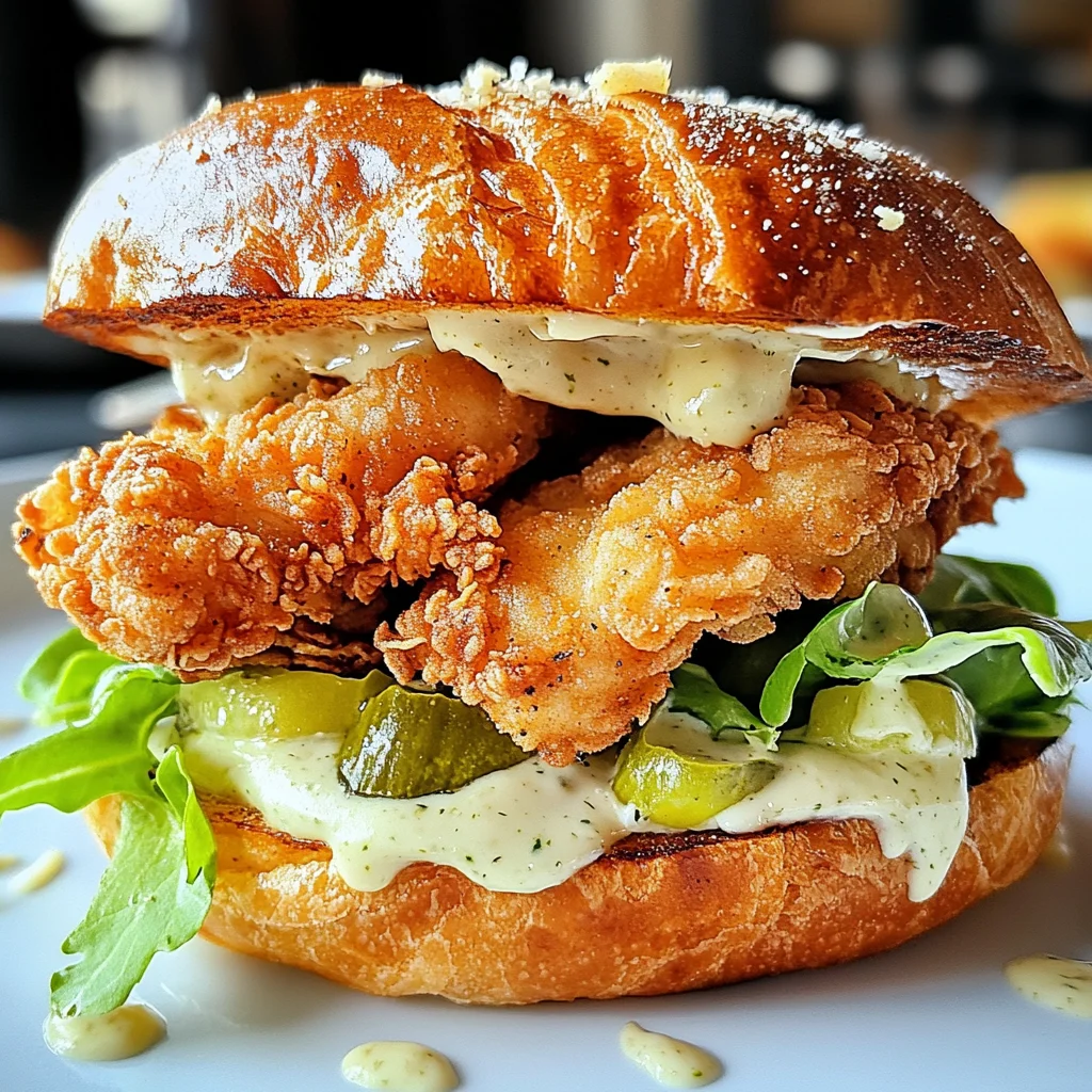 Crispy Chicken Caesar Sandwich