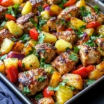 Hawaiian Chicken Sheet Pan Meal (Whole30, Paleo, Low Carb)