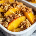Healthy Peach Crumble