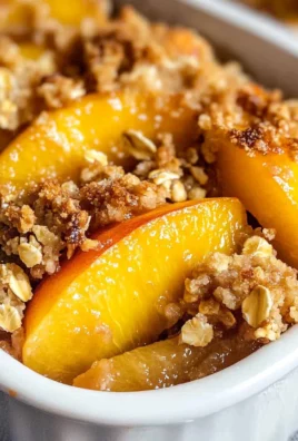 Healthy Peach Crumble