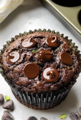 Healthy & Moist Chocolate Zucchini Muffins