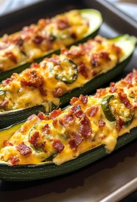 Jalapeno Popper Zucchini Boats