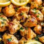 Lemon Garlic Chicken Bites