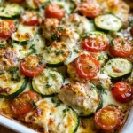 Mediterranean Chicken Zucchini Bake – Healthy, Flavorful & Easy!