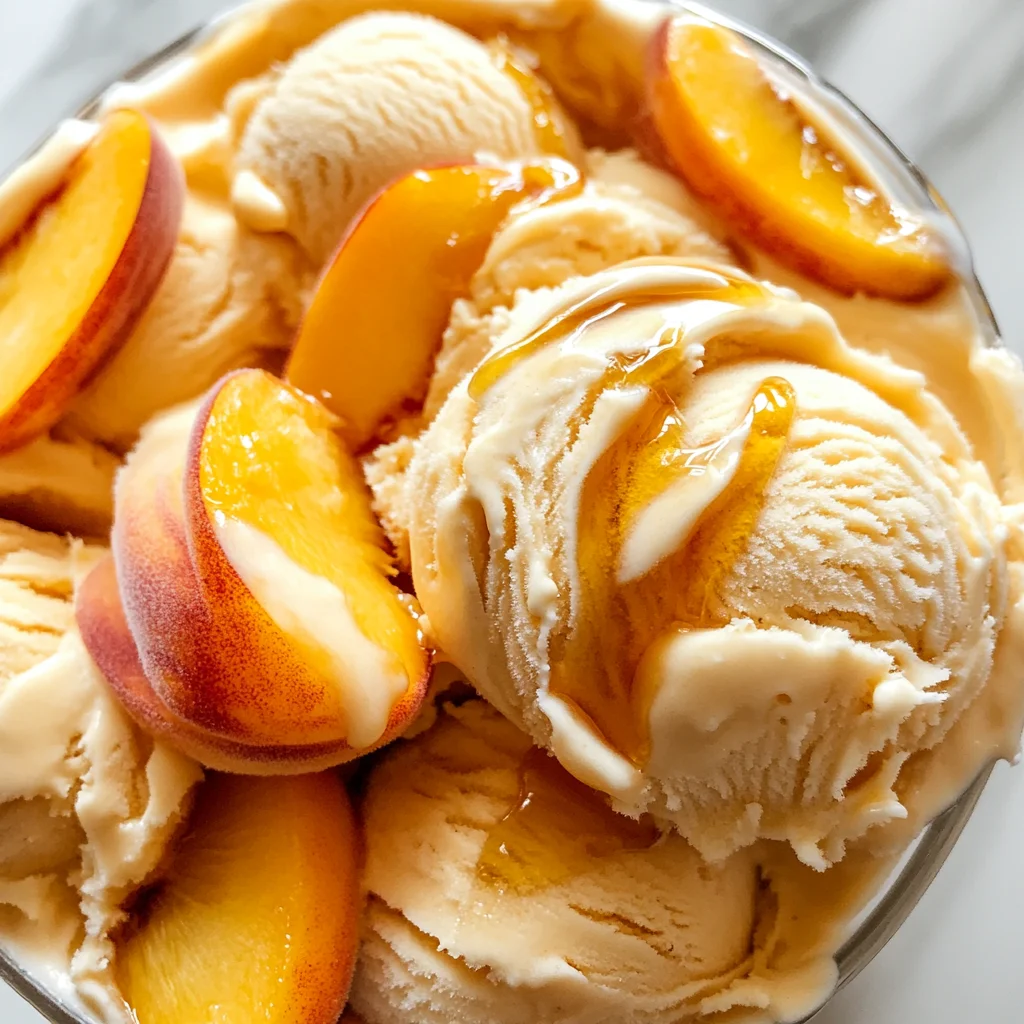 Peach Greek Frozen Yogurt