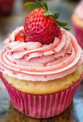 Strawberry Cupcakes with Strawberry Buttercream Frosting