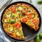 Summer Garden Crustless Zucchini Pie