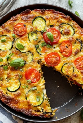 Summer Garden Crustless Zucchini Pie