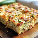 Zucchini and Turkey Bacon Slice
