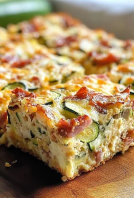 Zucchini and Turkey Bacon Slice