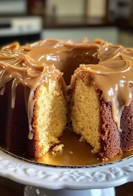 Buttermilk Sour Cream Pound Cake with Southern Caramel Icing