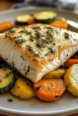 Lemon Herb White Fish with Sauted Vegetables