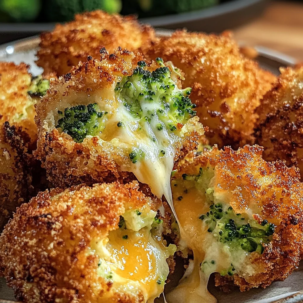 Air Fryer Broccoli Cheddar Poppers