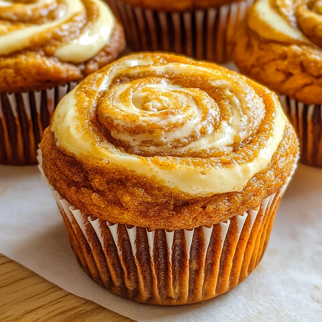 Best Swirled Pumpkin Cream Cheese Muffins