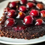 Chocolate Cherry Upside Down Cake