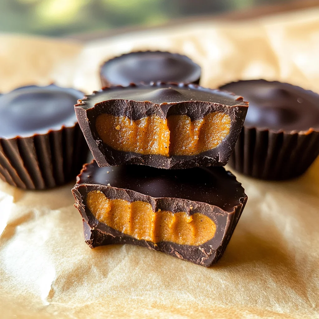Chocolate Pumpkin Butter Cups