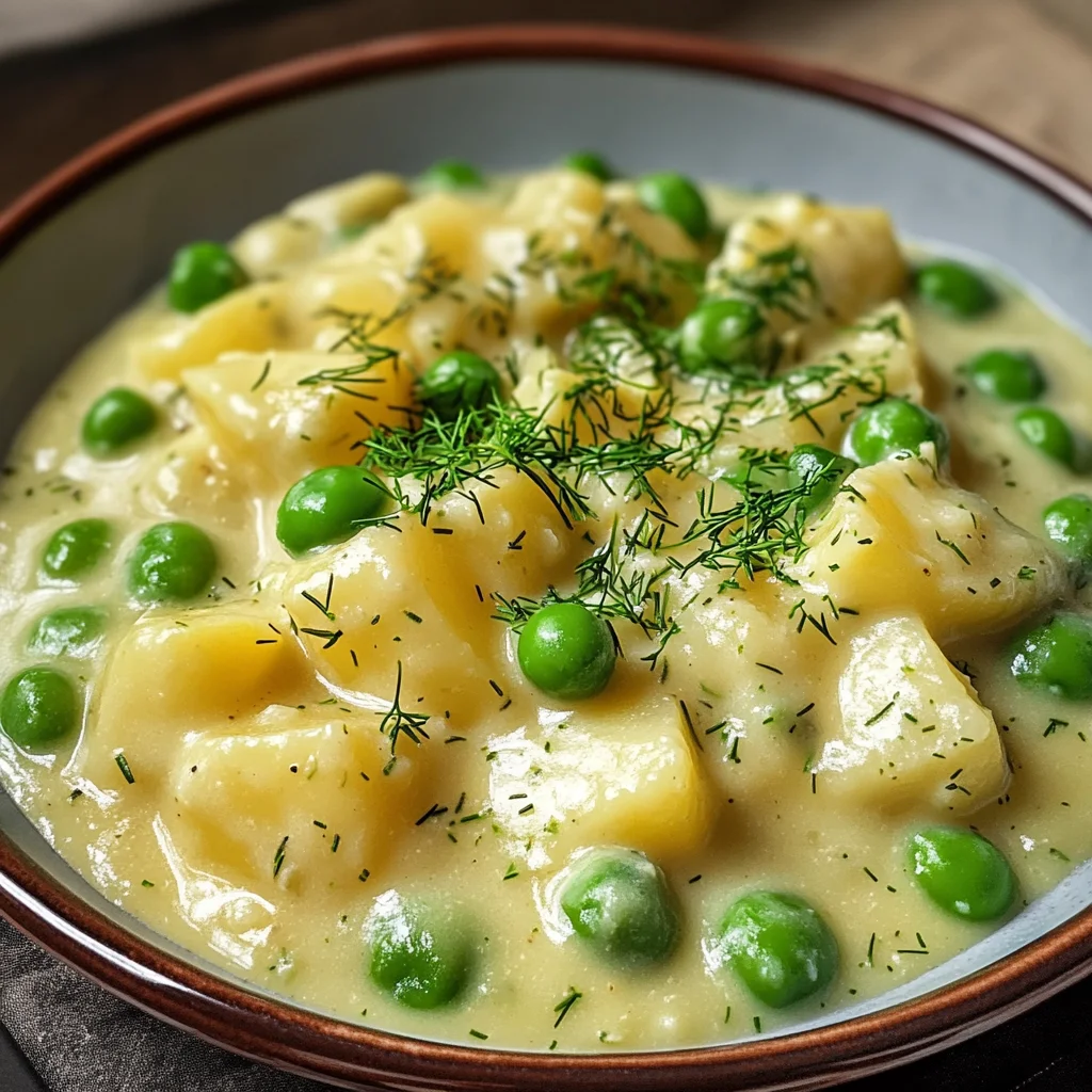 Creamed Peas and Potatoes